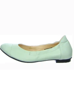 Leder-Ballerinas "Ballas" in Türkis