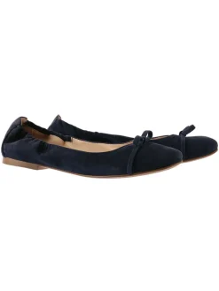 Leder-Ballerinas "Betty" in Dunkelblau