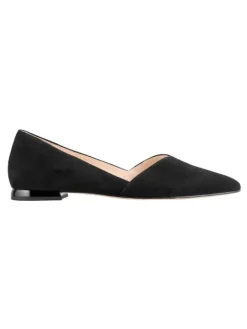 Leder-Ballerinas "Boulevard 10" in Schwarz