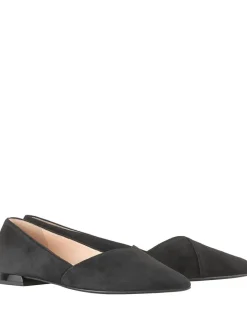 Leder-Ballerinas "Boulevard 10" in Schwarz