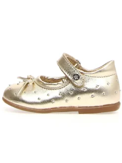 Leder-Ballerinas "Bunnyhops" in Gold