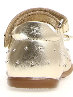 Leder-Ballerinas "Bunnyhops" in Gold