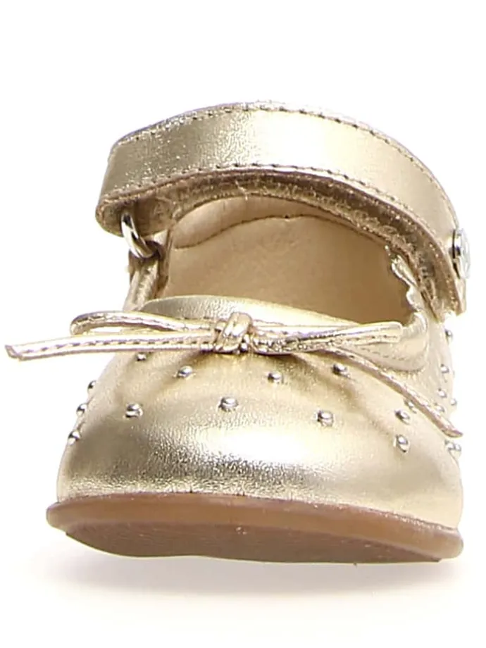 Leder-Ballerinas "Bunnyhops" in Gold