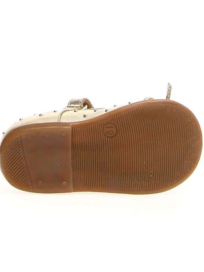 Leder-Ballerinas "Bunnyhops" in Gold