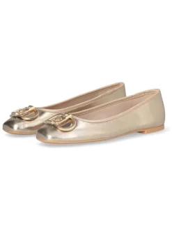 Leder-Ballerinas "Dafne" in Gold