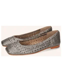 Leder-Ballerinas "Elyssa" in Silber