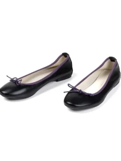 Leder-Ballerinas "Evanna" in Schwarz