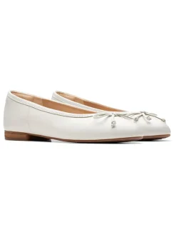 Leder-Ballerinas ''Fawna'' in Weiß