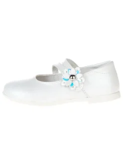 Leder-Ballerinas "Happy dance" in Weiß