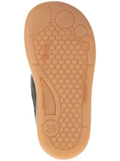 Leder-Ballerinas in Dunkelblau