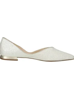 Leder-Ballerinas in Gold