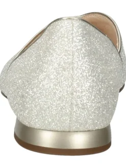 Leder-Ballerinas in Gold