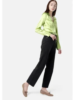 Leder-Ballerinas in Hellbraun