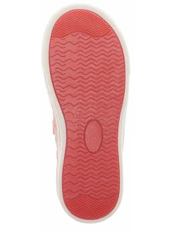 Leder-Ballerinas in Koralle