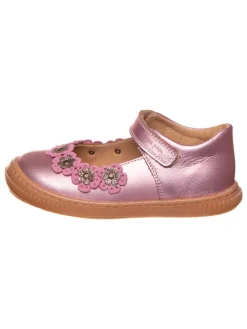 Leder-Ballerinas in Lila