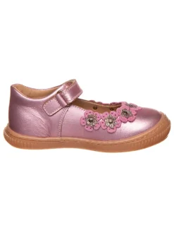 Leder-Ballerinas in Lila
