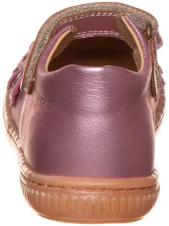 Leder-Ballerinas in Lila