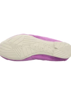 Leder-Ballerinas in Lila