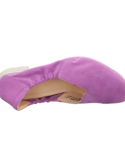 Leder-Ballerinas in Lila