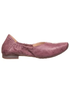 Leder-Ballerinas in Lila