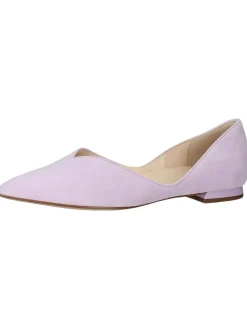 Leder-Ballerinas in Lila