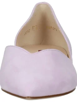 Leder-Ballerinas in Lila