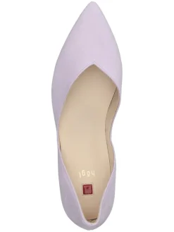 Leder-Ballerinas in Lila