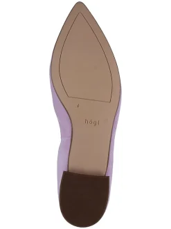 Leder-Ballerinas in Lila