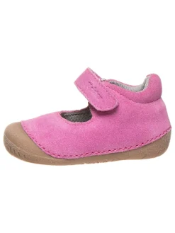 Leder-Ballerinas in Pink