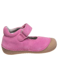 Leder-Ballerinas in Pink