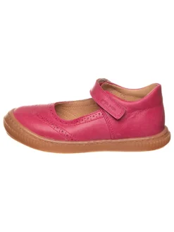 Leder-Ballerinas in Pink