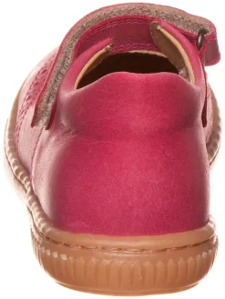 Leder-Ballerinas in Pink