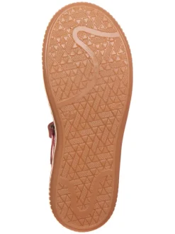 Leder-Ballerinas in Pink