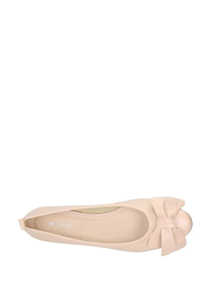 Leder-Ballerinas in Rosa