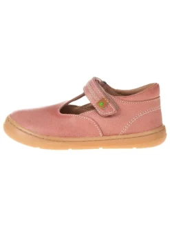 Leder-Ballerinas in Rosa