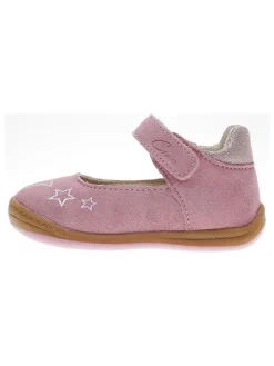 Leder-Ballerinas in Rosa