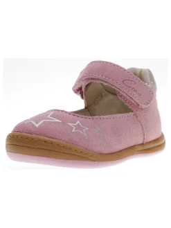 Leder-Ballerinas in Rosa