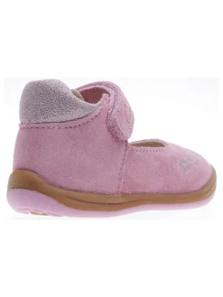 Leder-Ballerinas in Rosa