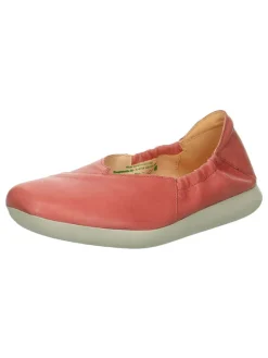 Leder-Ballerinas in Rosa