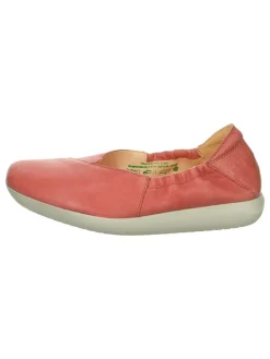 Leder-Ballerinas in Rosa