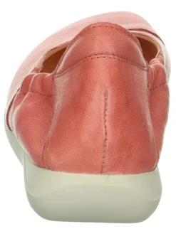 Leder-Ballerinas in Rosa