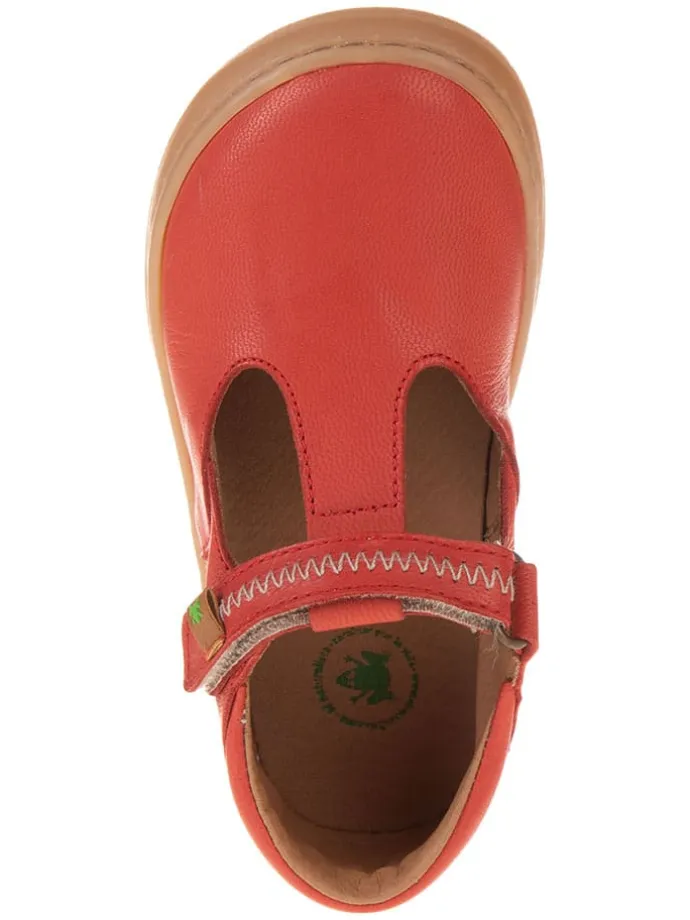 Leder-Ballerinas in Rot