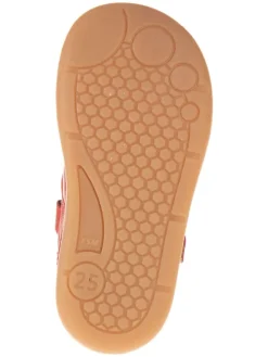 Leder-Ballerinas in Rot