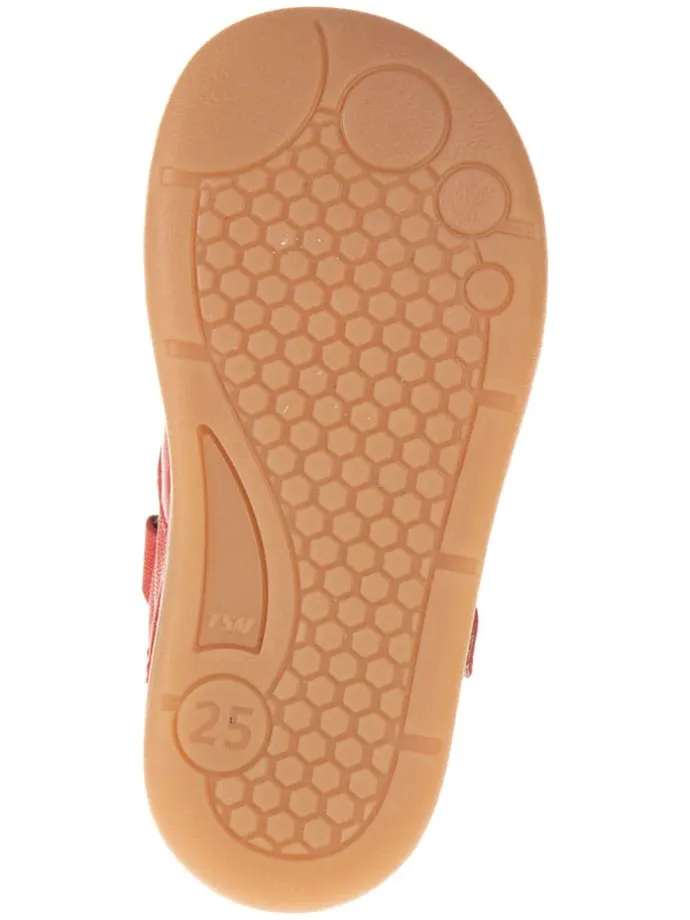 Leder-Ballerinas in Rot