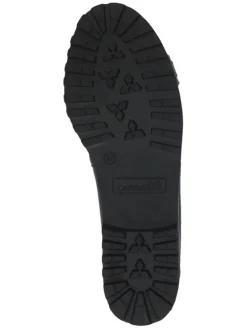 Leder-Ballerinas in Schwarz