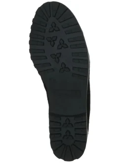 Leder-Ballerinas in Schwarz