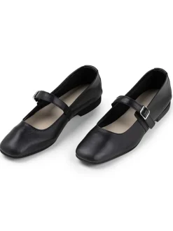Leder-Ballerinas "Ippolica" in Schwarz