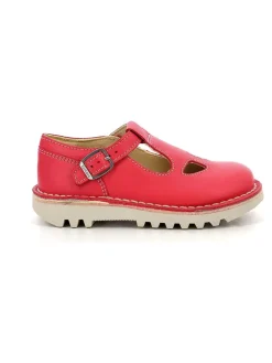 Leder-Ballerinas "Kick Mary Jane" in Rot