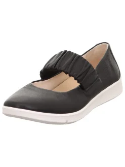 Leder-Ballerinas "Lucca" in Schwarz