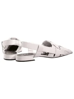 Leder-Ballerinas "Milla" in Weiß